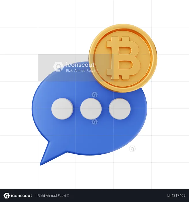 Crypto Chat  3D Icon
