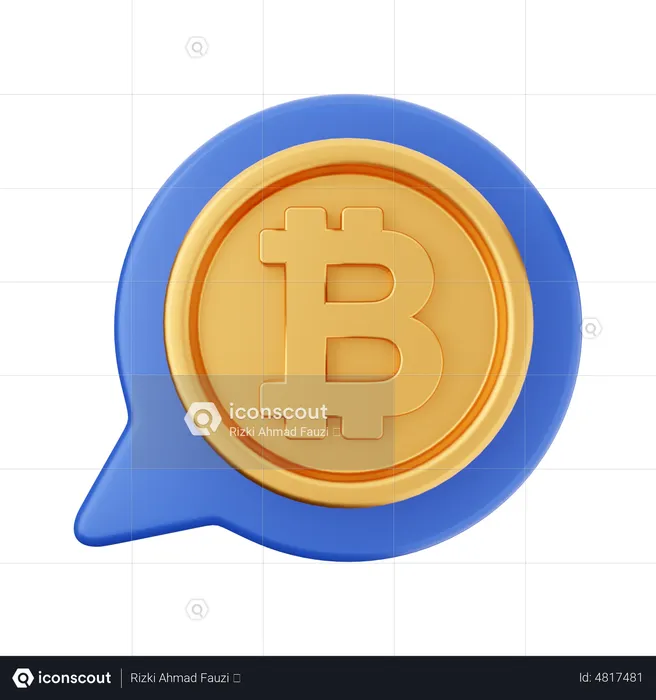 Crypto Chatting  3D Icon