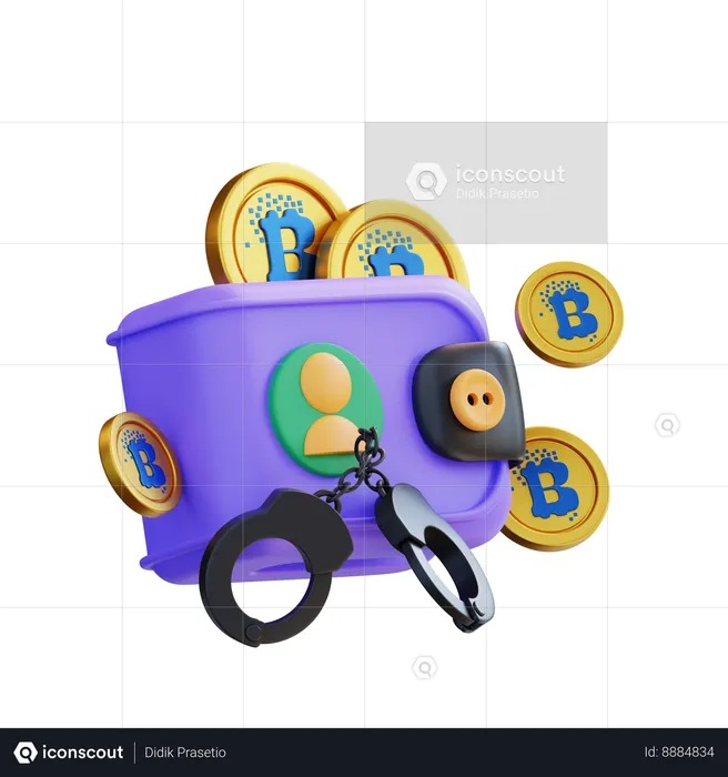 Crypto Crime  3D Icon