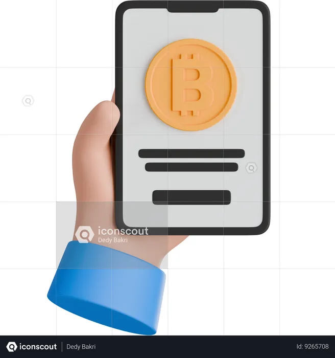 Crypto currency Payment  3D Icon