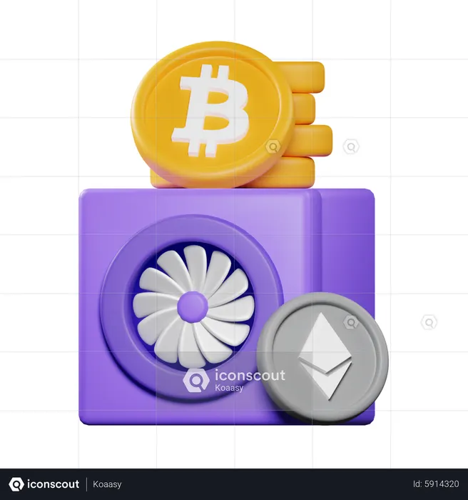 Crypto Fan  3D Icon