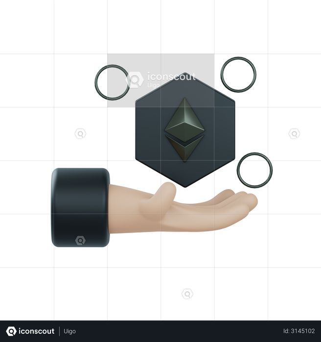 Crypto future 3D Illustration