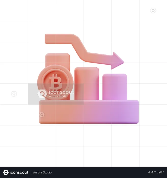 Crypto Loss  3D Illustration