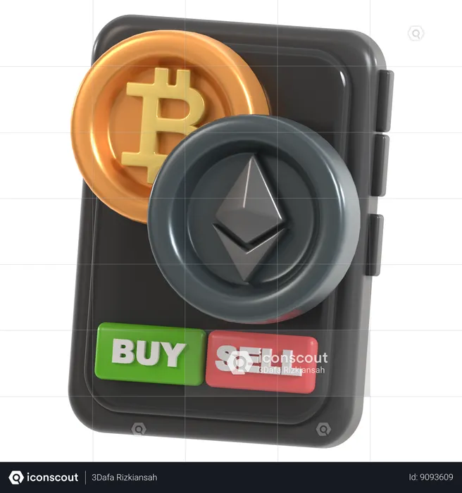 Crypto Market  3D Icon