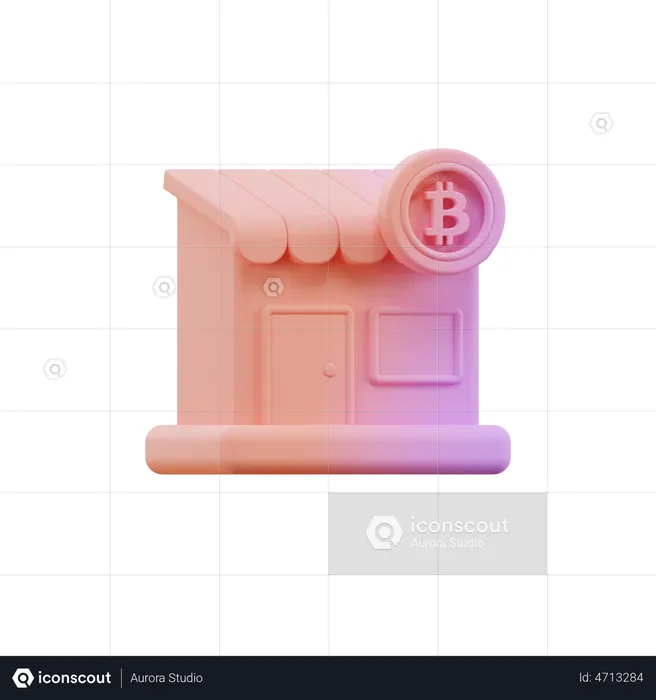 Crypto Market  3D Illustration