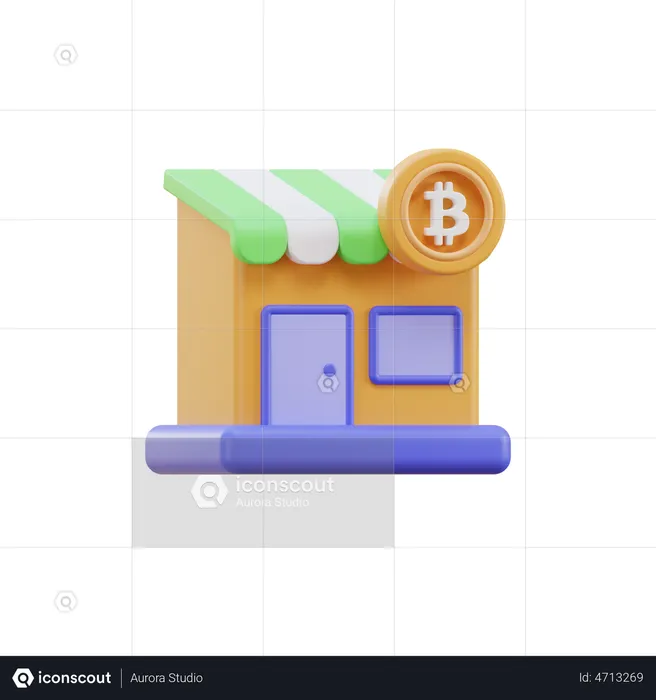 Crypto Market  3D Illustration