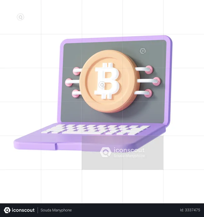 Extraction de crypto  3D Illustration