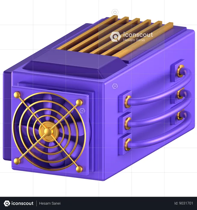 Crypto Miner  3D Icon