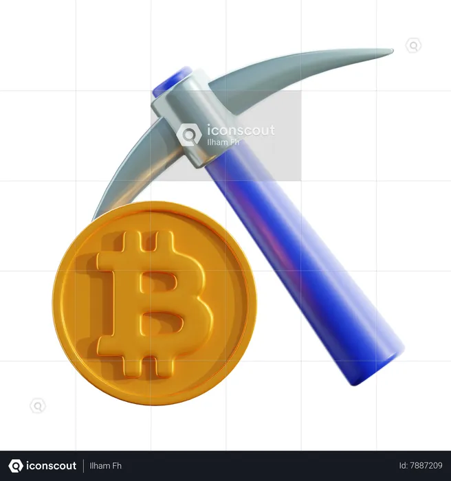 Crypto Mining  3D Icon