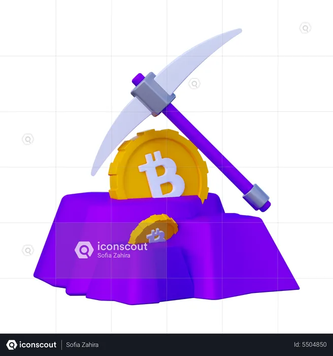Crypto mining  3D Icon