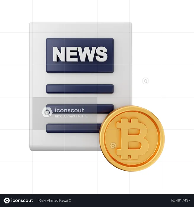 Crypto News  3D Icon
