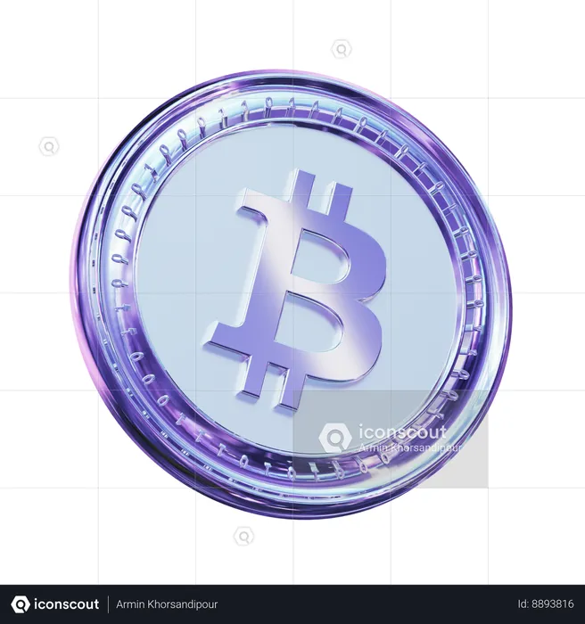 Pièces cryptographiques  3D Icon