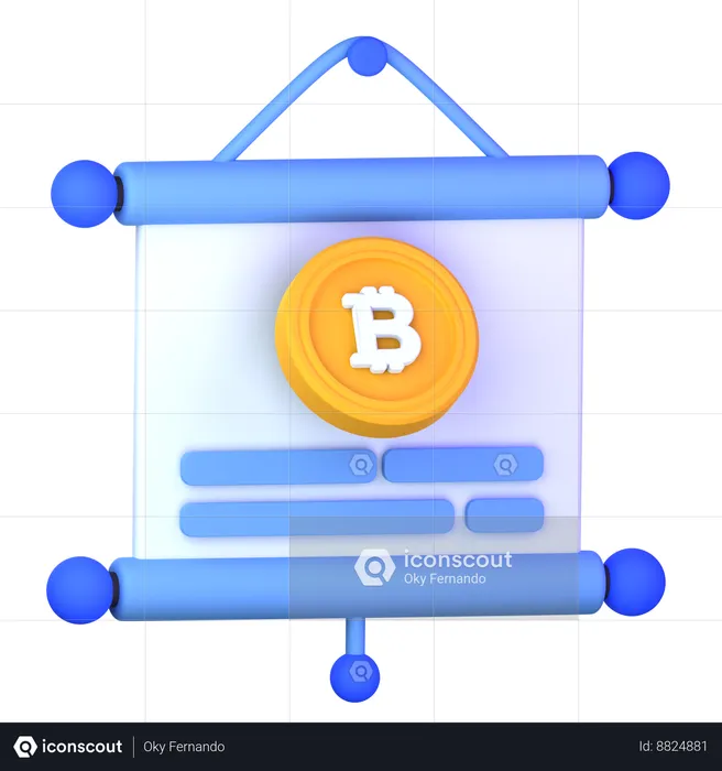 Crypto Presentation  3D Icon