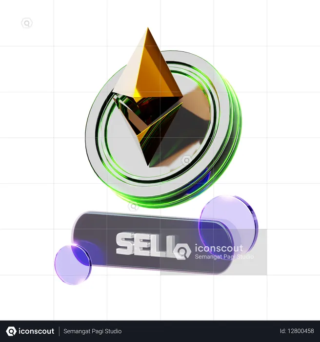Crypto Sell  3D Icon