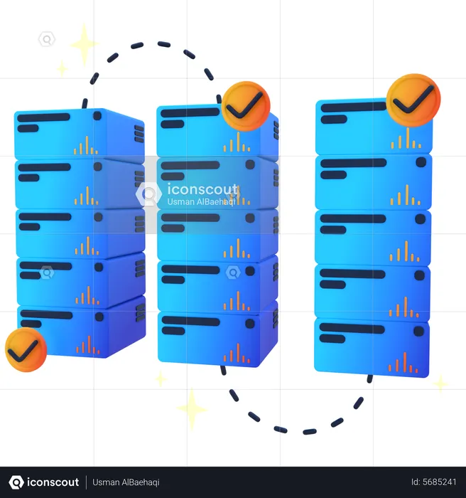 Crypto Server  3D Icon