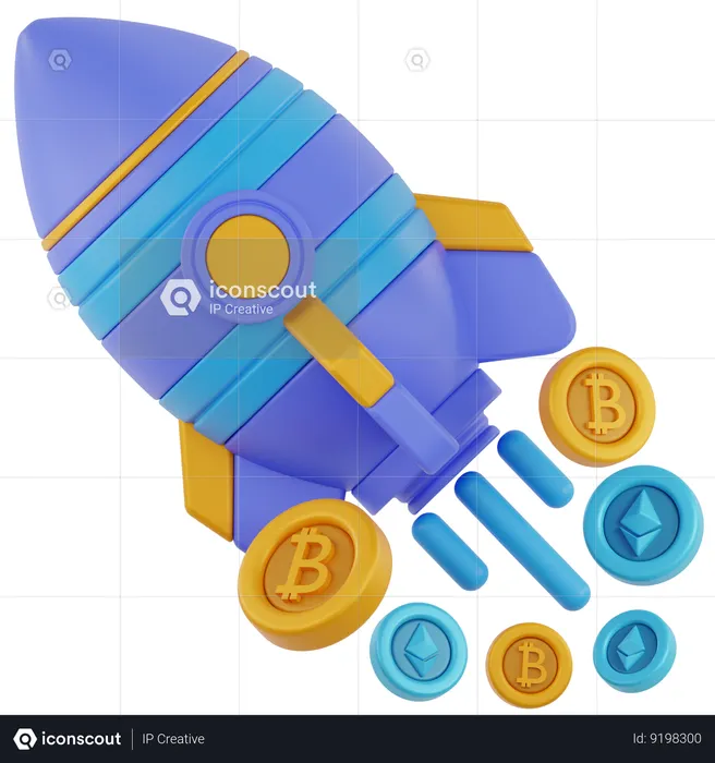Crypto Startup  3D Icon