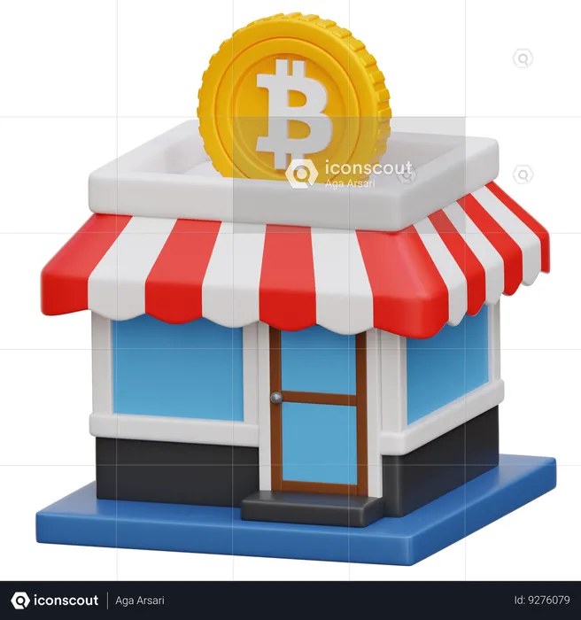 Crypto Store  3D Icon