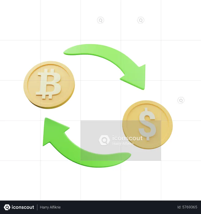 Crypto Swap  3D Icon