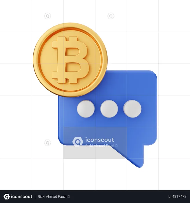 Crypto Talk  3D Icon