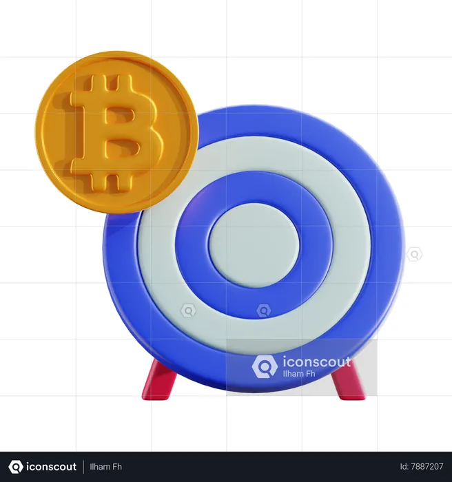 Crypto target  3D Icon