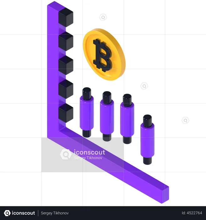 Crypto Trading  3D Illustration