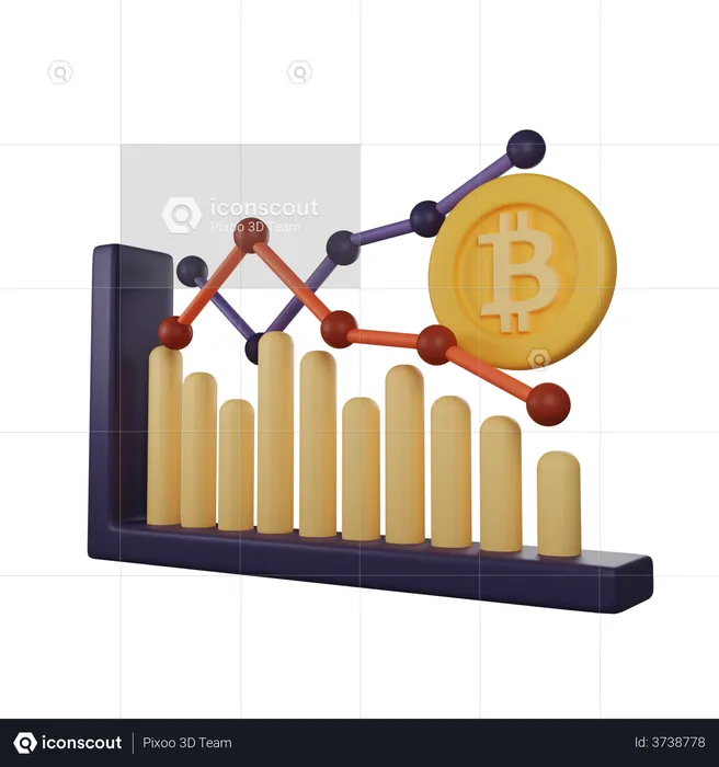 Crypto Trading  3D Illustration