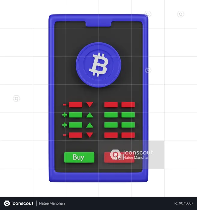 Crypto Trading Platform  3D Icon