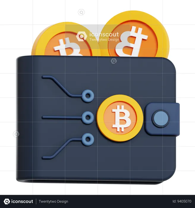 Crypto Wallet  3D Icon