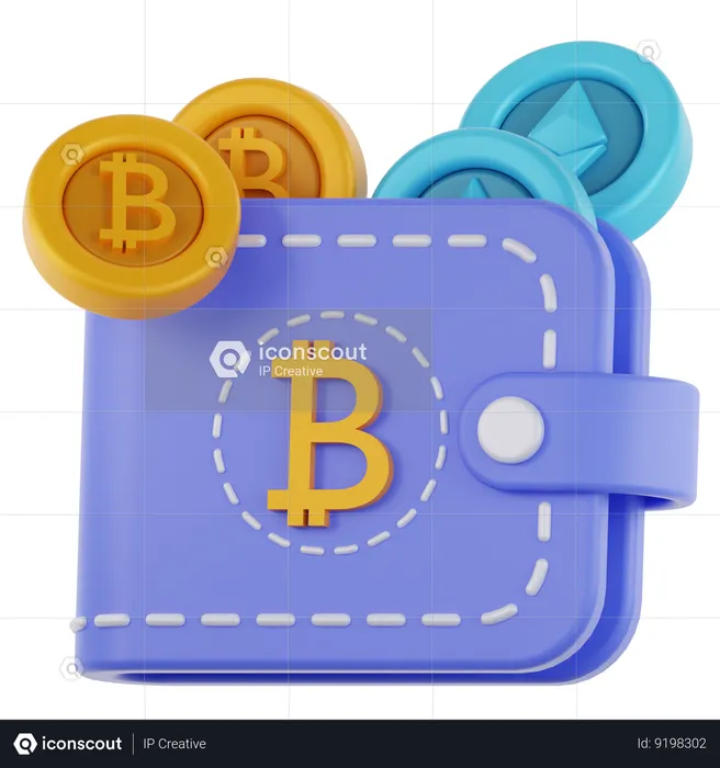 Crypto Wallet  3D Icon