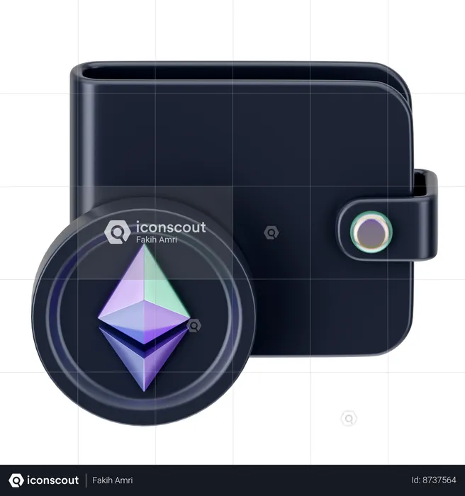 Crypto Wallet  3D Icon