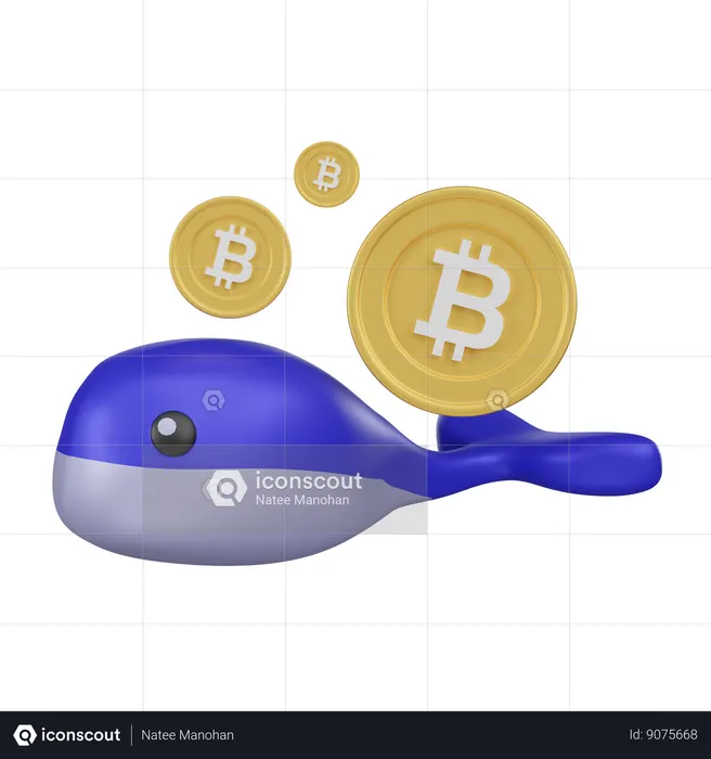 Crypto Whale  3D Icon