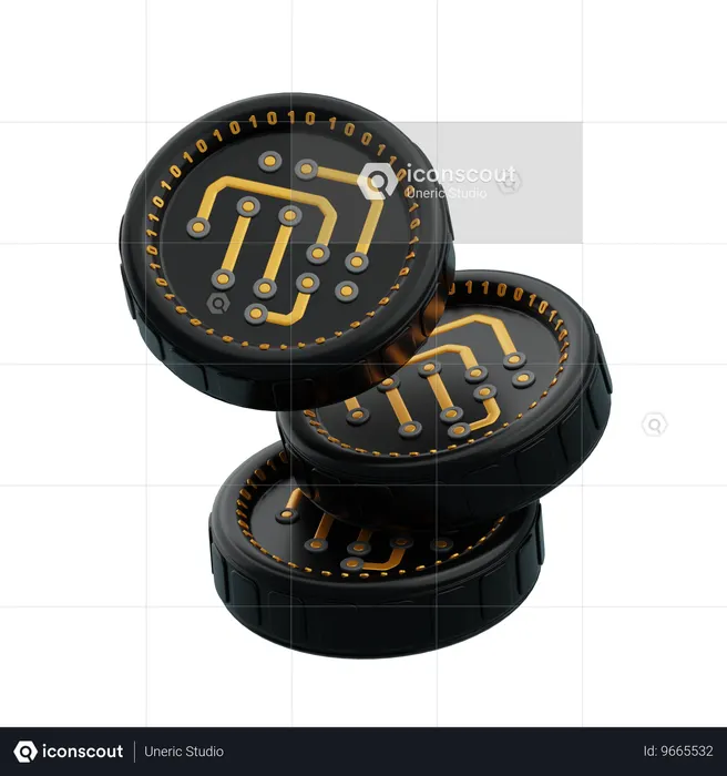 Cryptocurrency  3D Icon