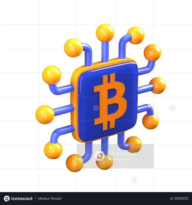 Cryptocurrency  3D Icon
