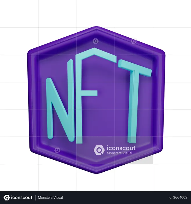 Cryptocurrency Nft  3D Illustration