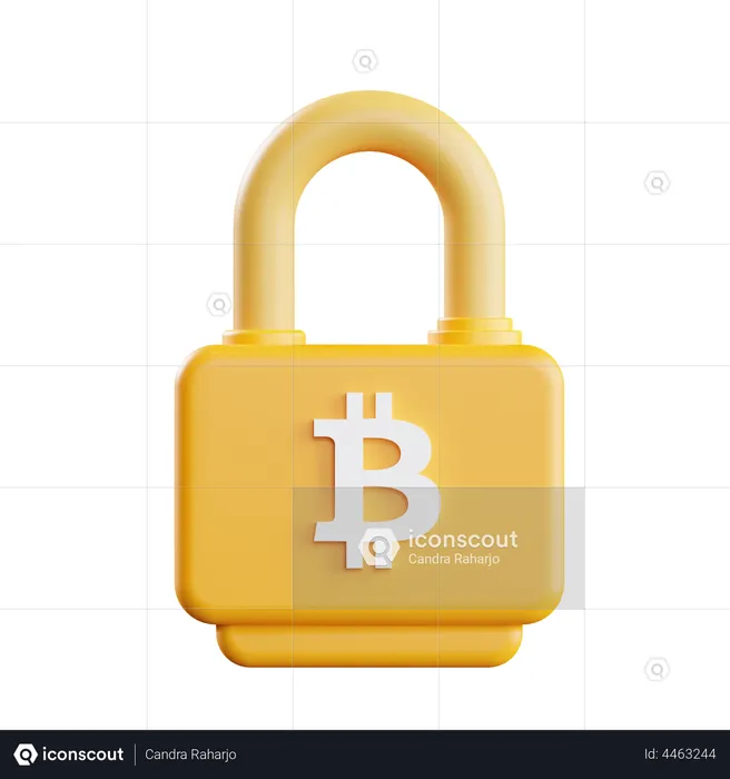Cryptocurrency protection  3D Illustration