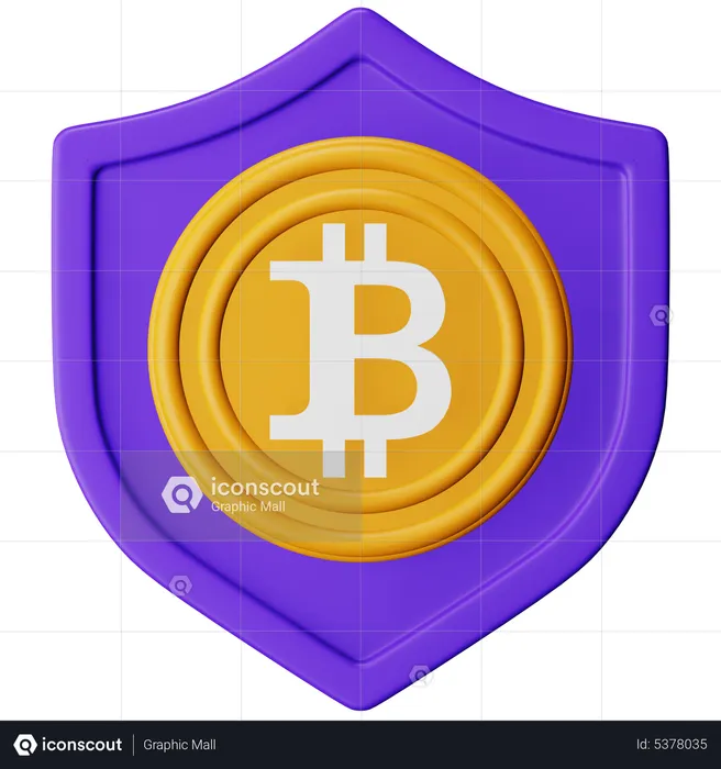 Cryptocurrency Secure  3D Icon