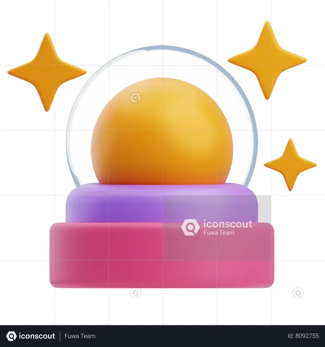 Crystal Ball  3D Icon