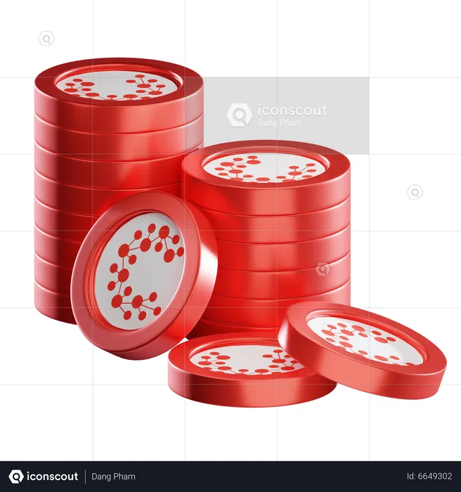 Cspr Coin Stacks  3D Icon