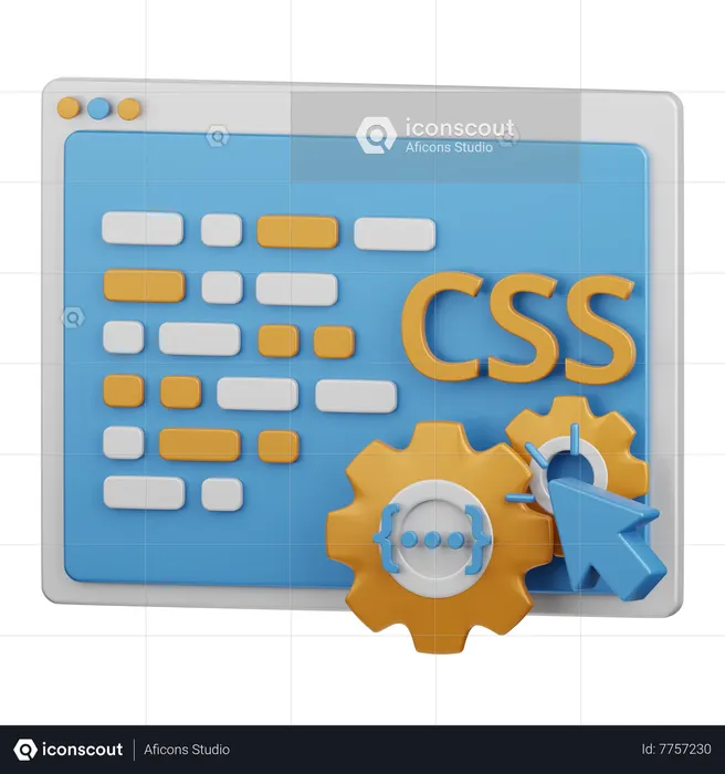 CSS Coding  3D Icon