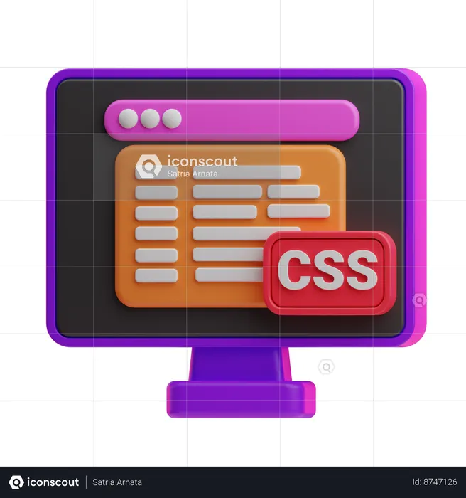Css Coding  3D Icon