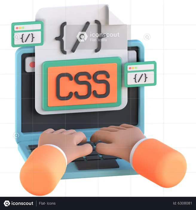 Css Coding  3D Icon