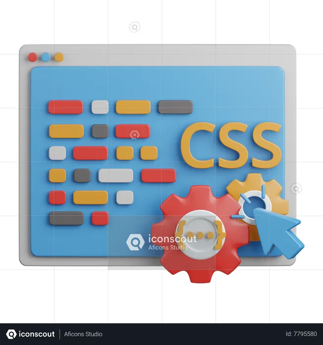 CSS Coding  3D Icon