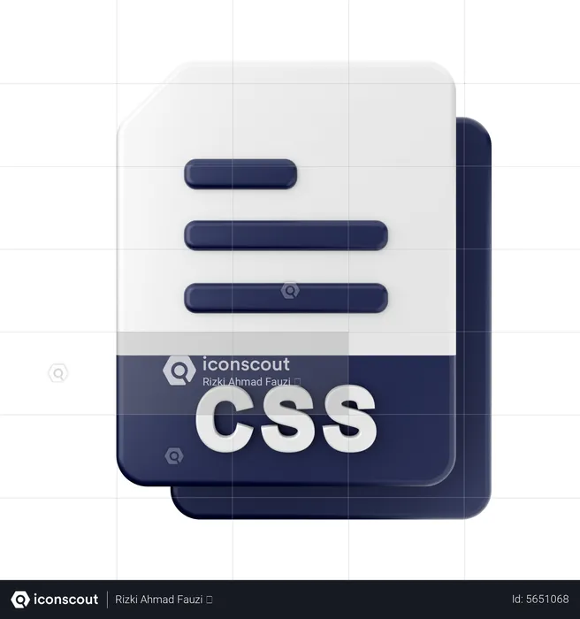 CSS-Datei  3D Icon