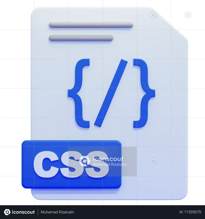 Css File  3D Icon