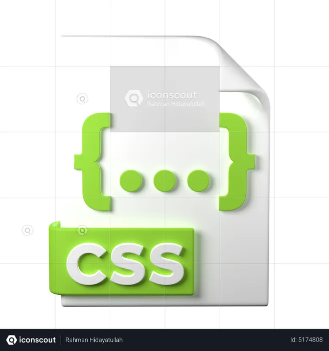 CSS File  3D Icon