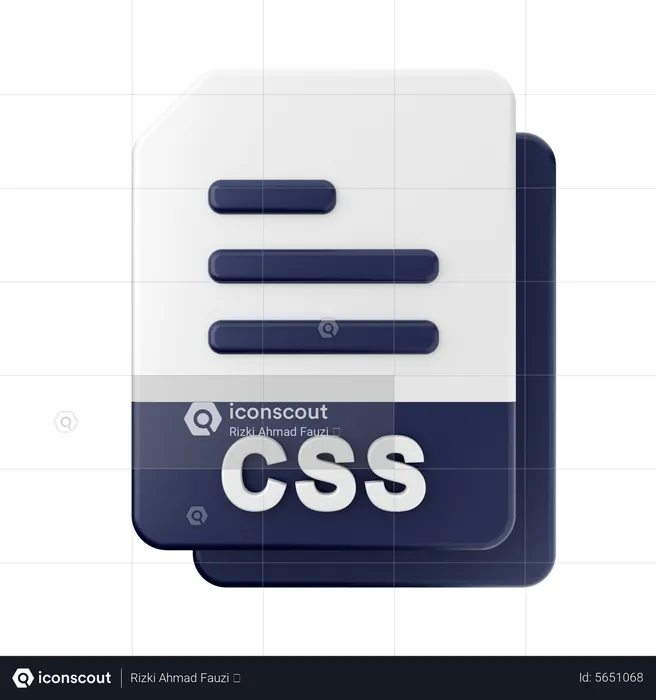 CSS File  3D Icon