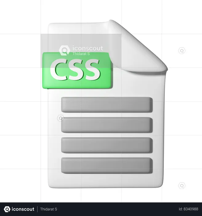 Css File  3D Icon