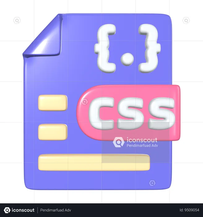 CSS File  3D Icon
