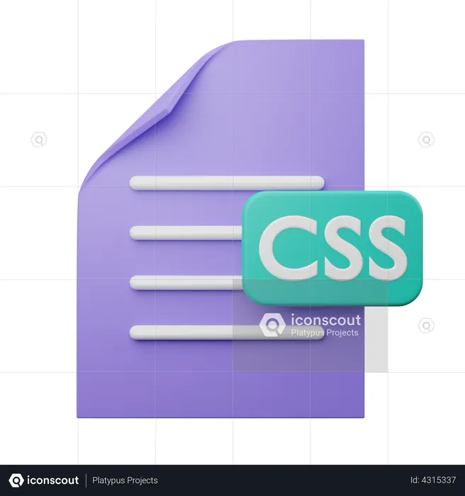 Css File  3D Illustration
