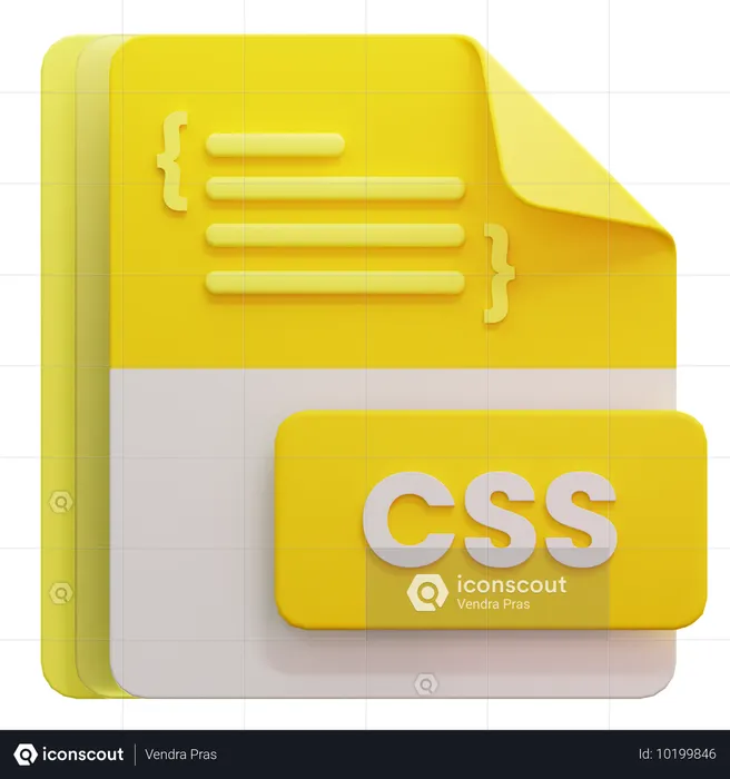 Css File Format  3D Icon
